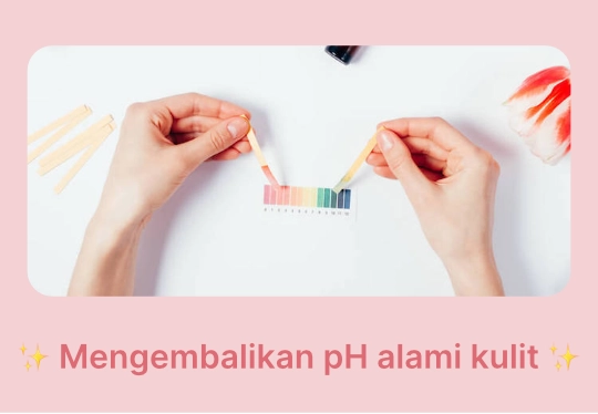Menyeimbangkan pH kulit